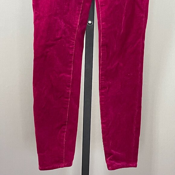 Pilcro Pants Womens 25 purple pink corduroy skinny boho indie casual - Picture 3 of 9